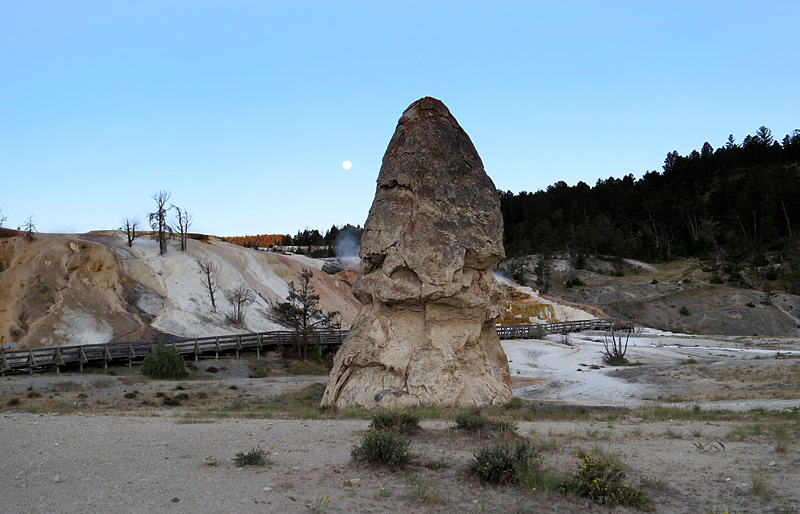 Mammoth Hot Springs- paysage magique