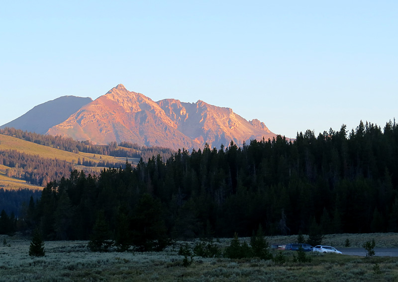 Promenade  l'aube sur les haut-plateaux de Yellowstone