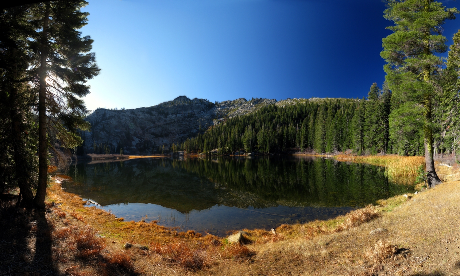 Tangle Blue Lake Panorama