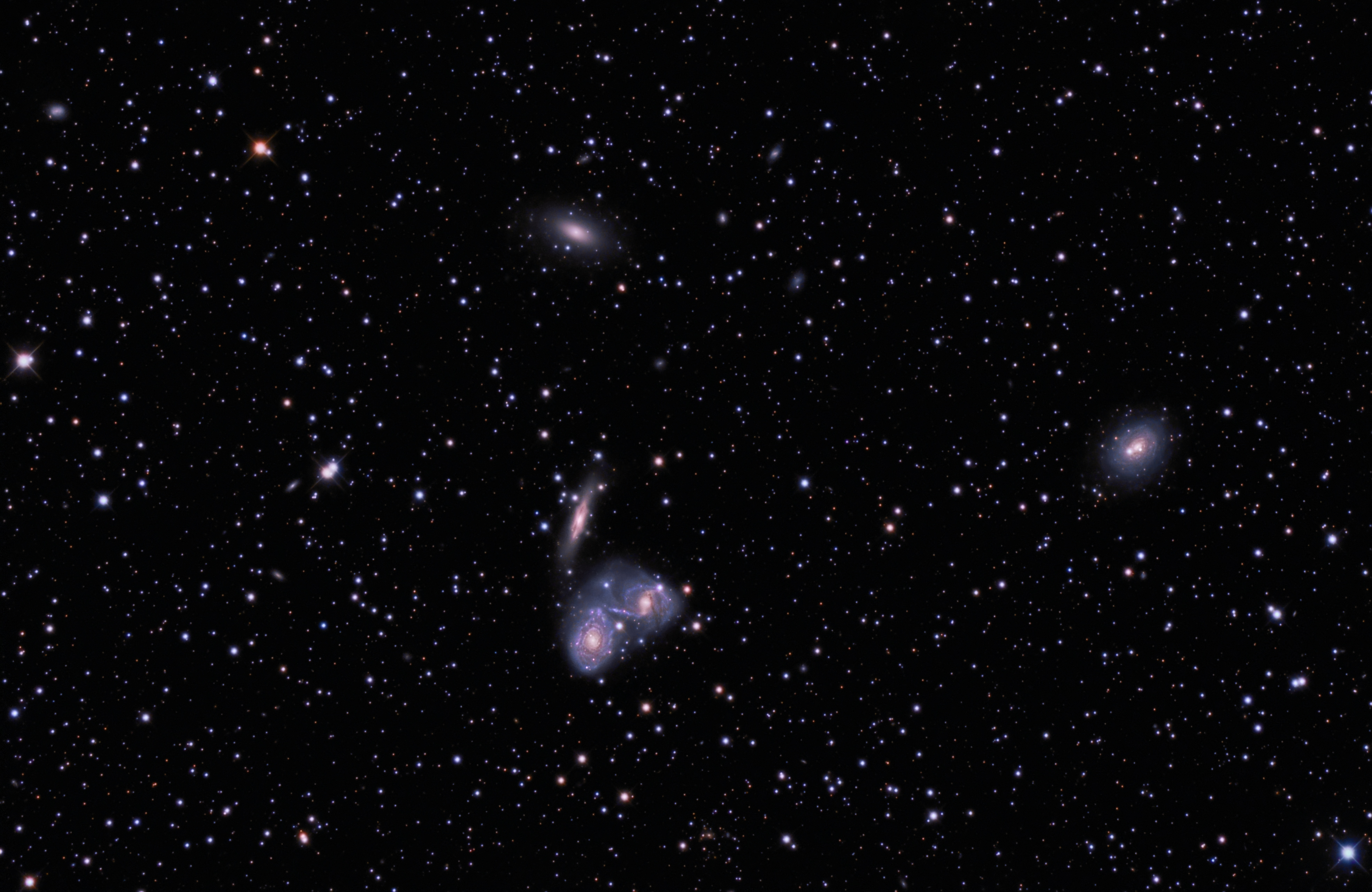 NGC 6769, 6770 & 6771 - The Devils Mask