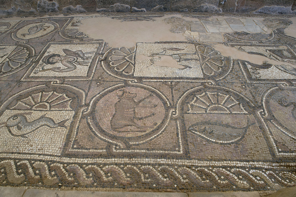 Jordan Petra 2013 2288b Byzantine Church mosaic.jpg