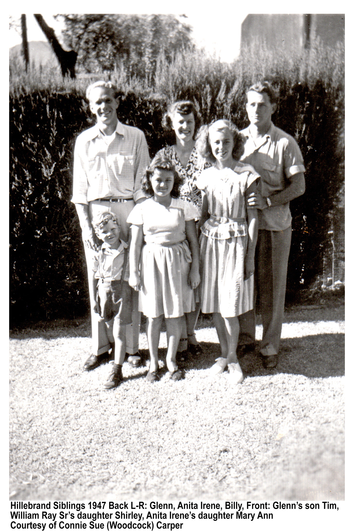 Hillebrand Siblings & Children 1947 Calif.jpg