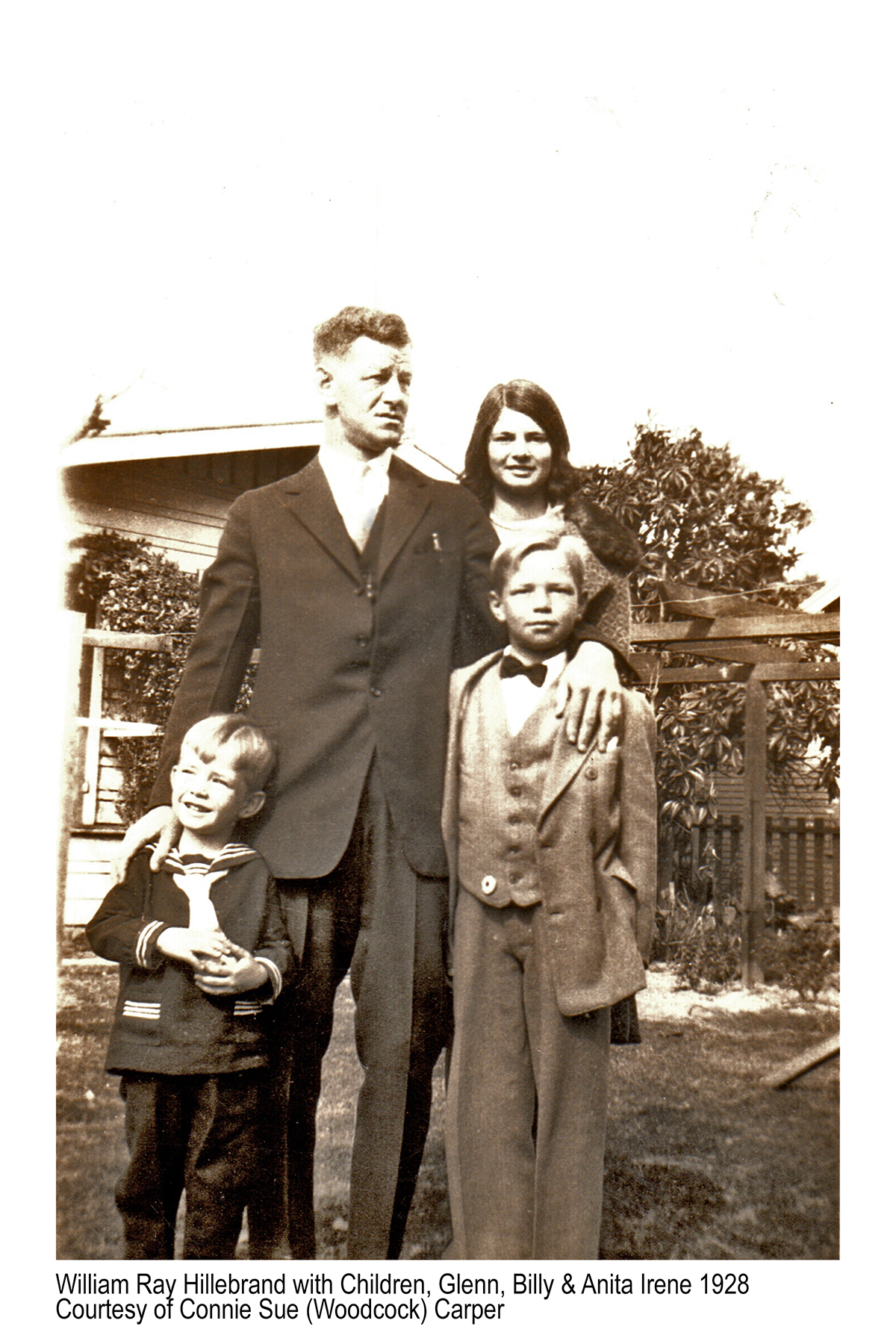 William Ray Hillebrand with Children, Glenn, Billy & Anita Irene 1928.jpg