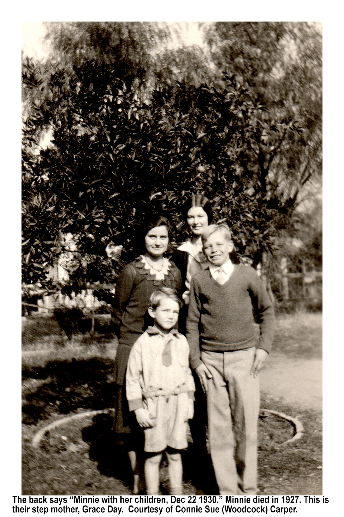 Anita Irene Glenn Billy Hillebrand  Grace Day 1930.jpg