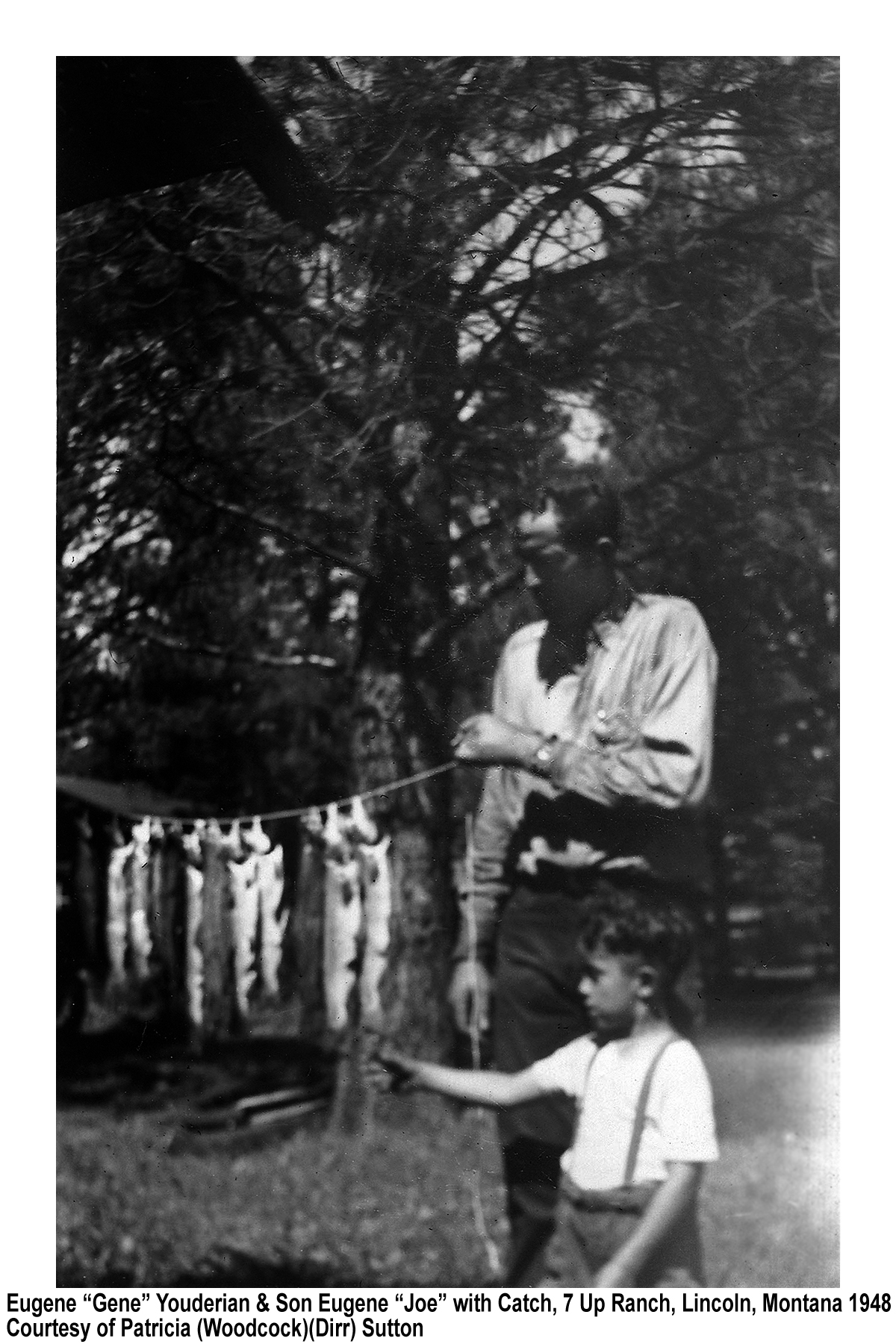 Eugene Youderian & Son Eugene Fish, Montana 1948