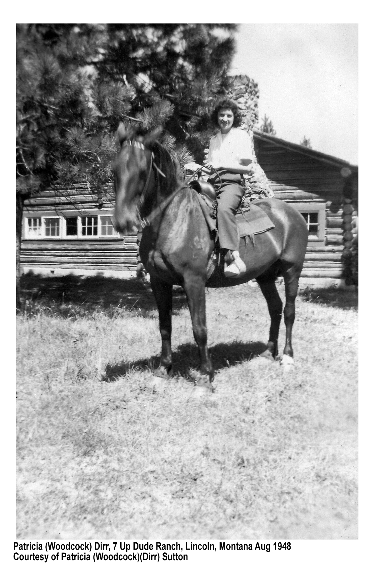 Patricia Dirr, Dude Ranch, Montana Aug 1948