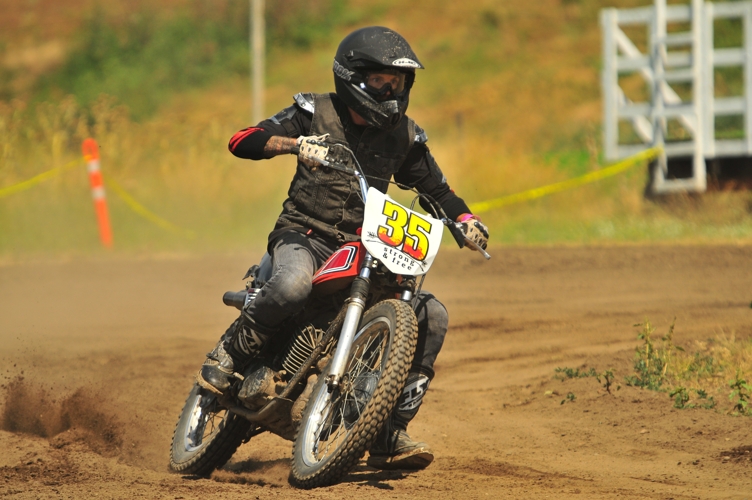 Vintage motorcycle racing