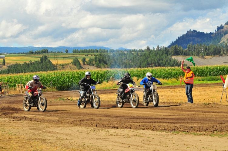 Vintage motorcycle racing