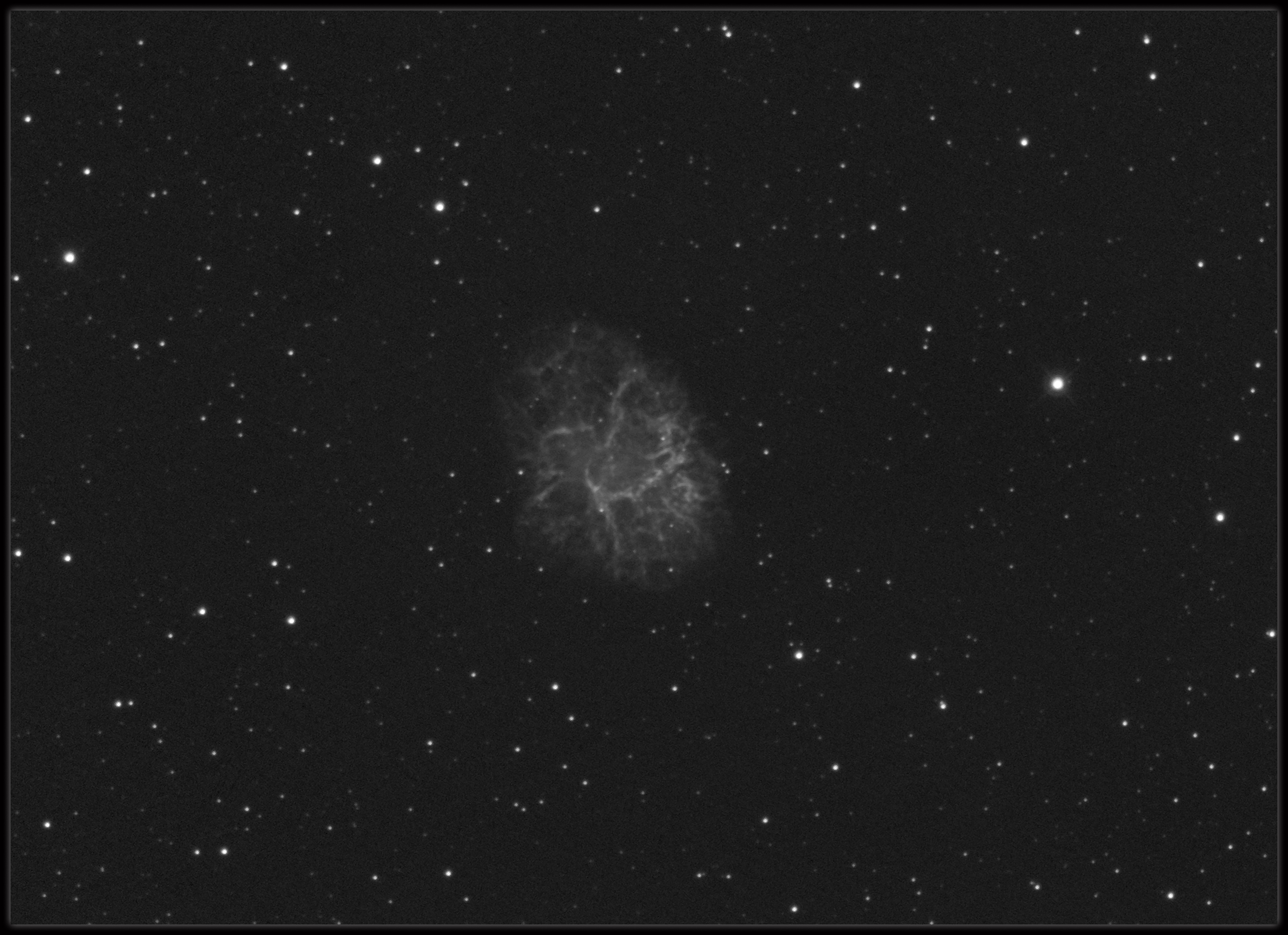 The crab nebula - Hydrogen Alpha only