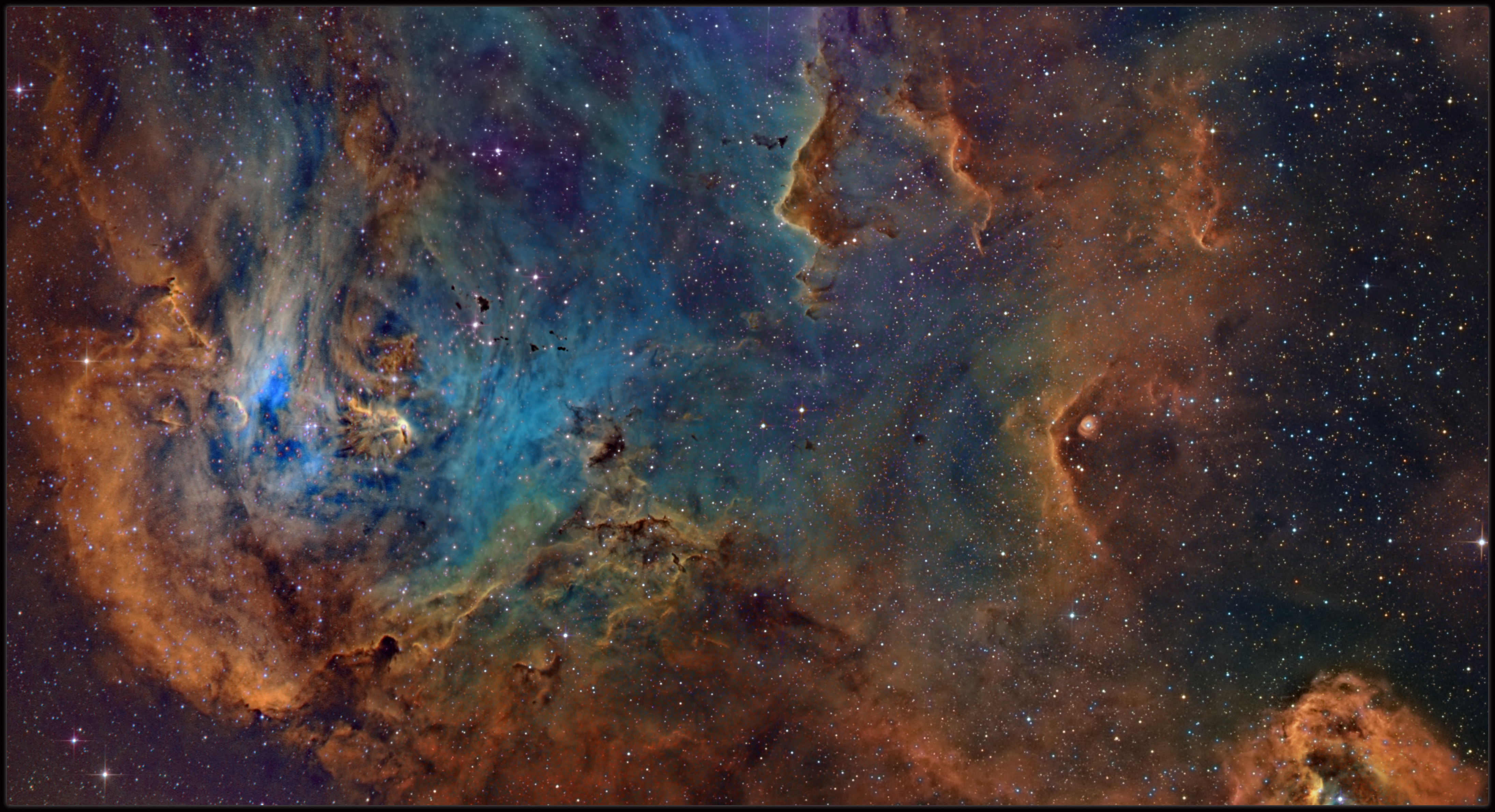 Inside the Running chicken nebula