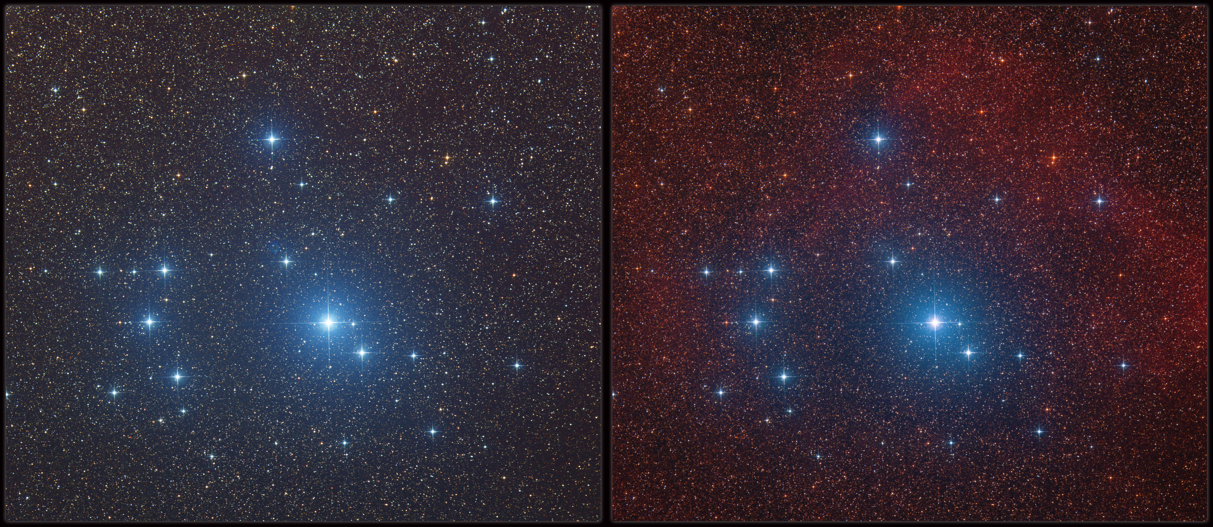 Comparison with and without the Hydrogen Alpha