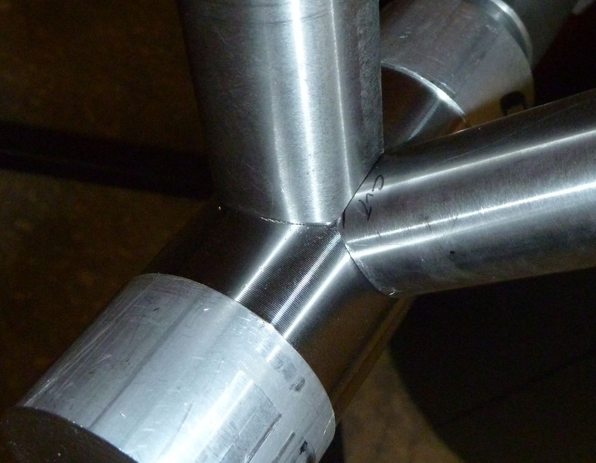 Easier to weld of course, but keeps everything from wanting to misalign when welding. 