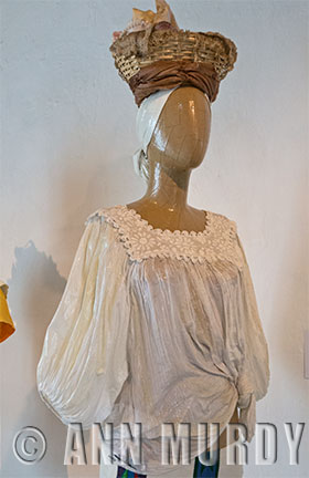 Papier mache gauzy blouse