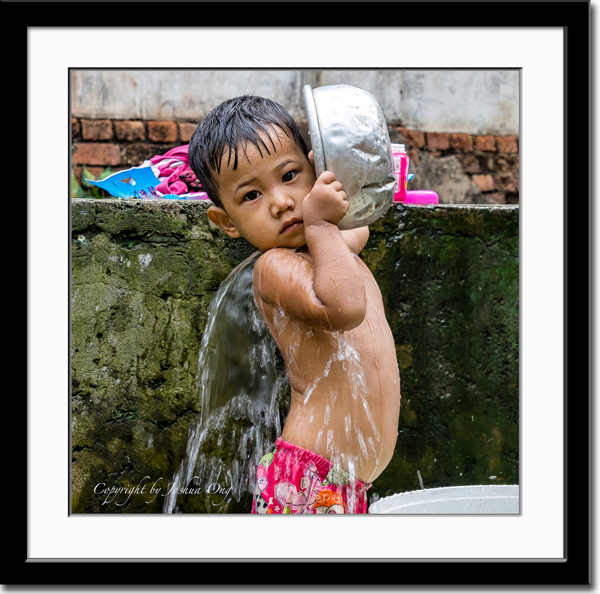 Refreshing morning bath