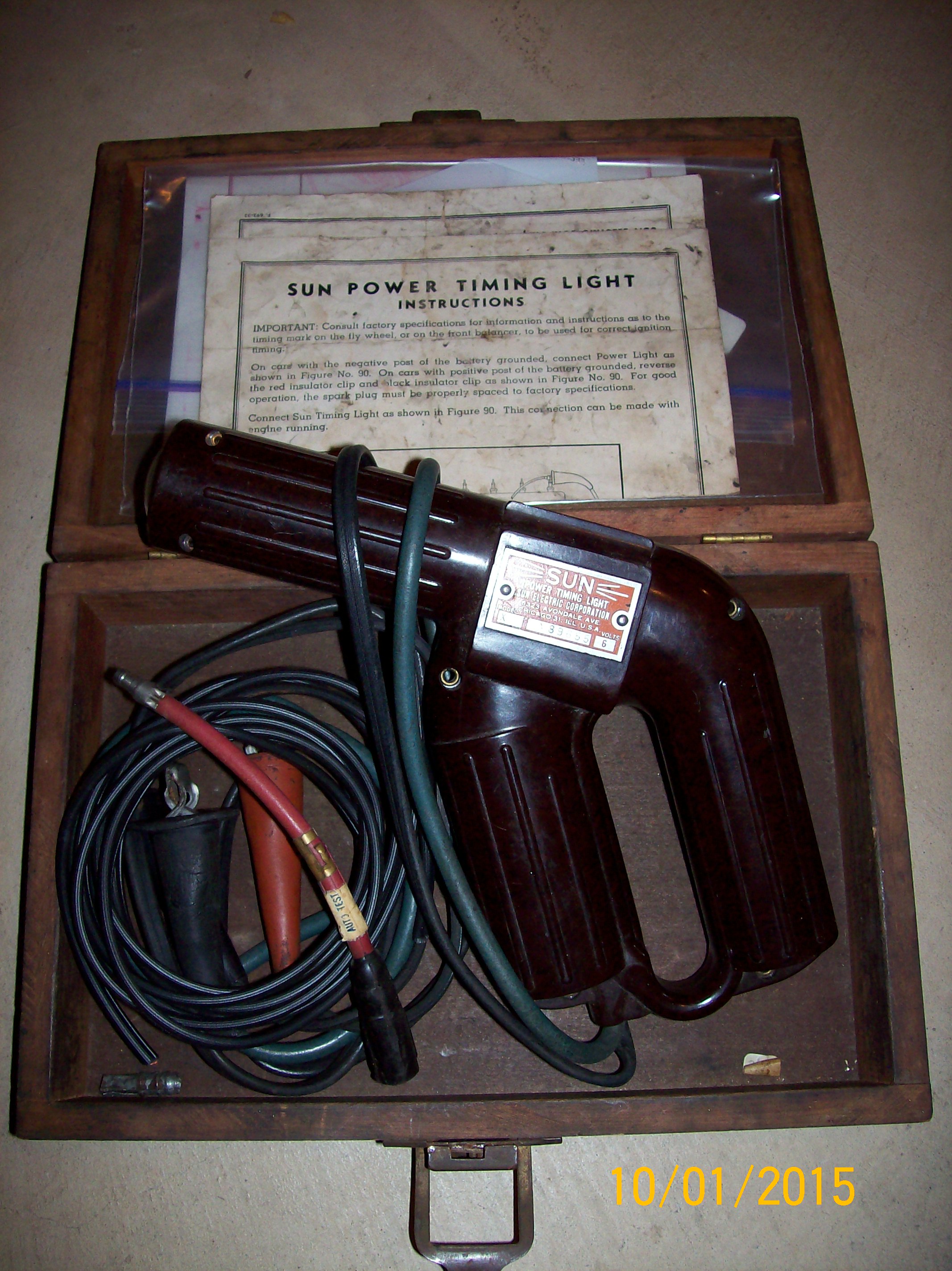 Sun model X 6 volt Timing Light