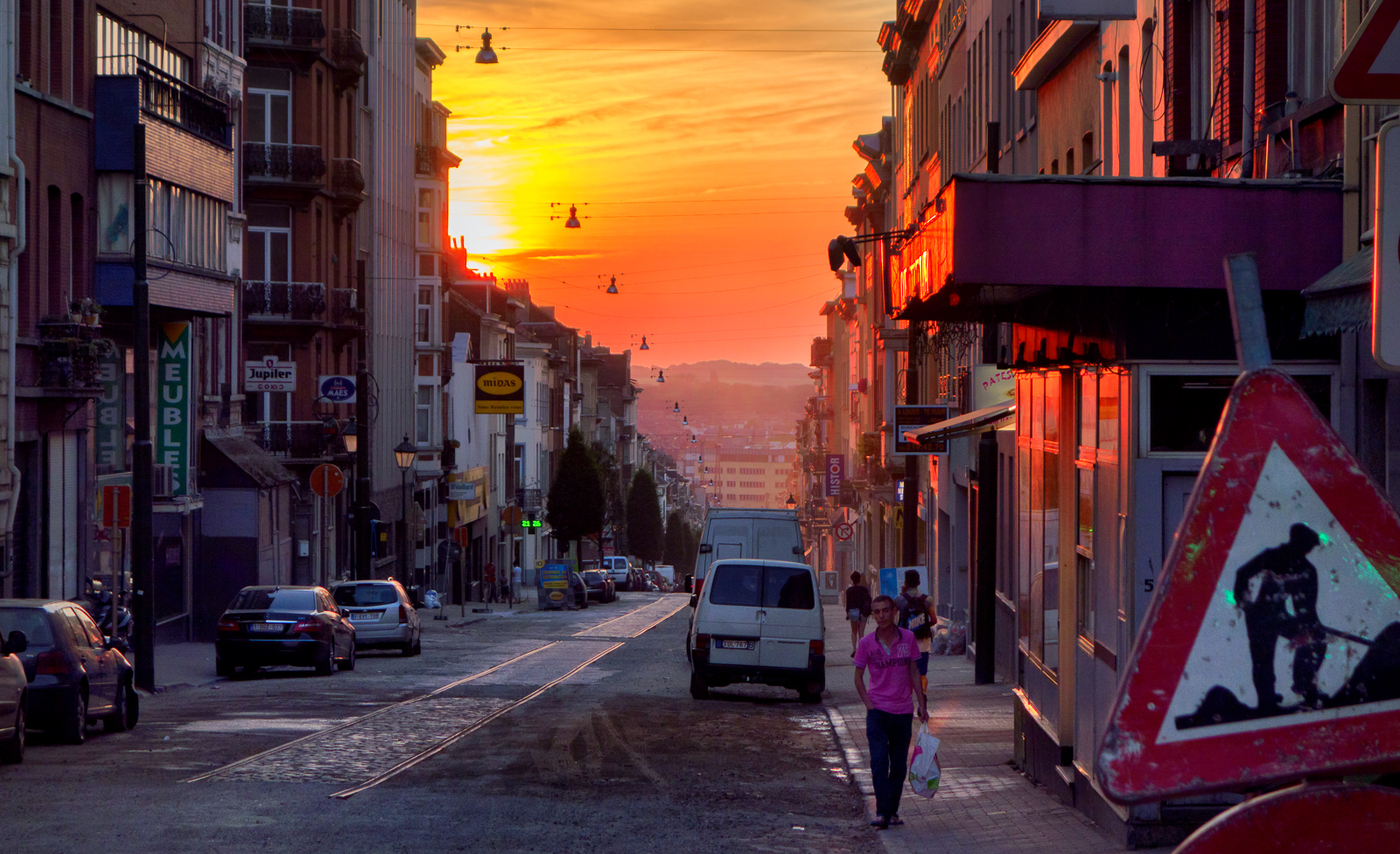 Sunset in Saint-Gilles