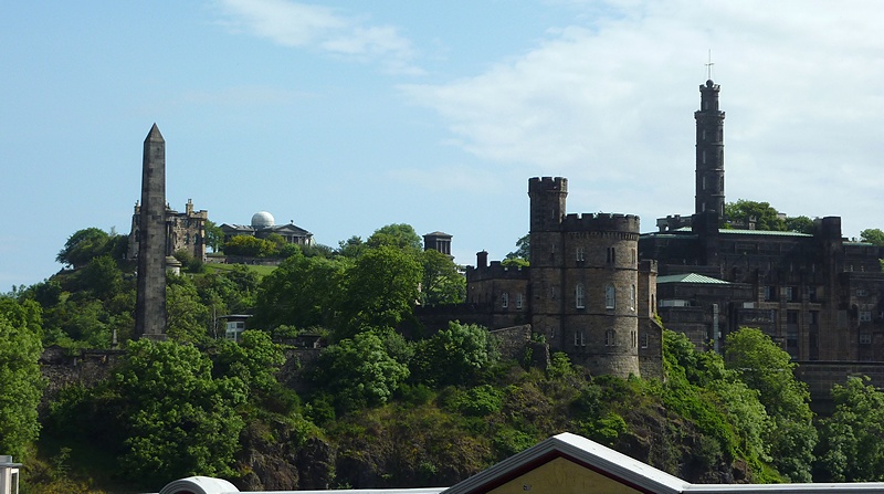 Calton Hill from North Bridge, Edinburgh, Scotland