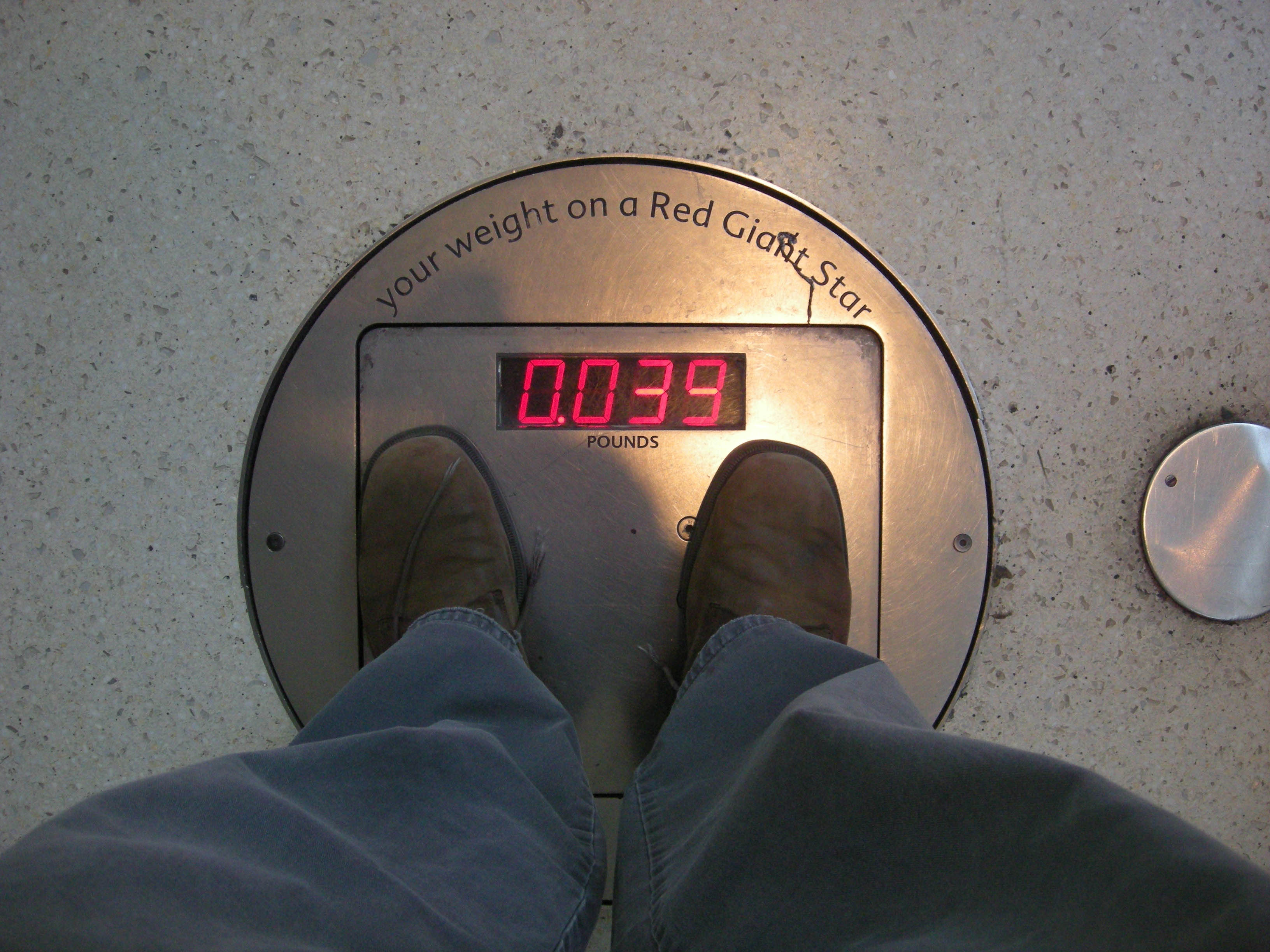 My weight if on a giant red star (AMNH, New York) (2012)