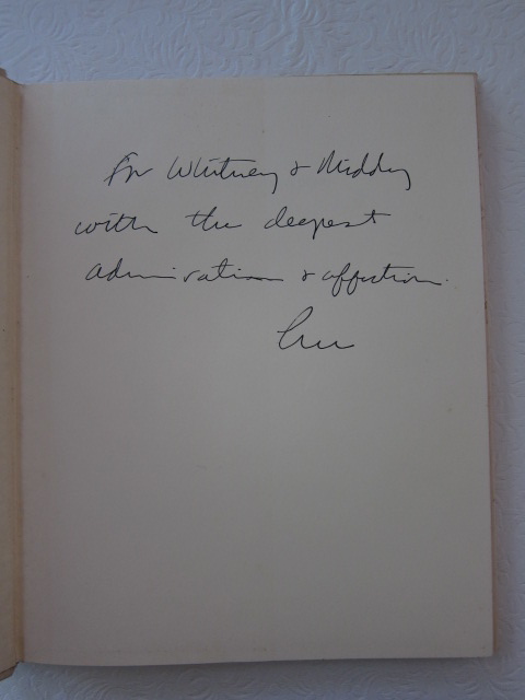 Inscription to Whitney Darrow, Jr.