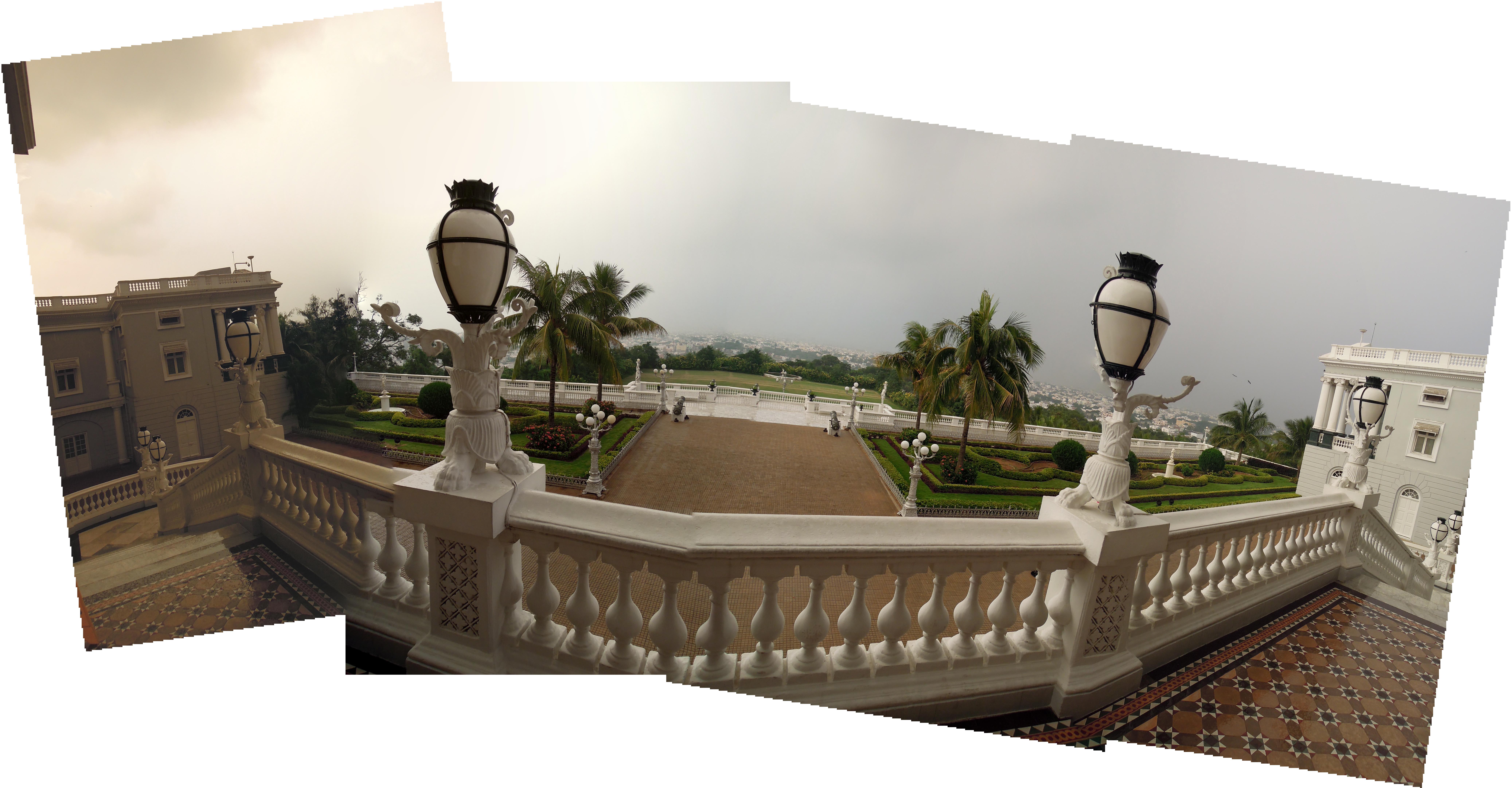 View of Hyderabad from Falaknuma Palace (14 Sept 2013)
