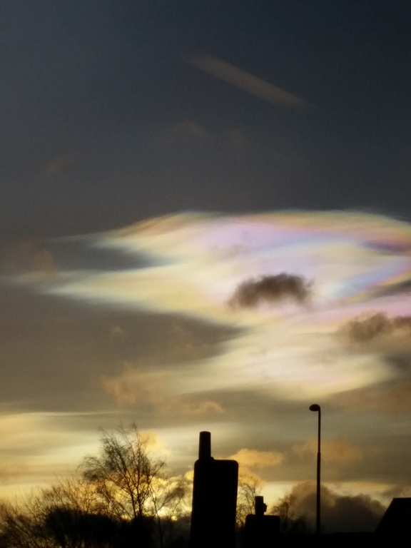 Nacreous clouds
