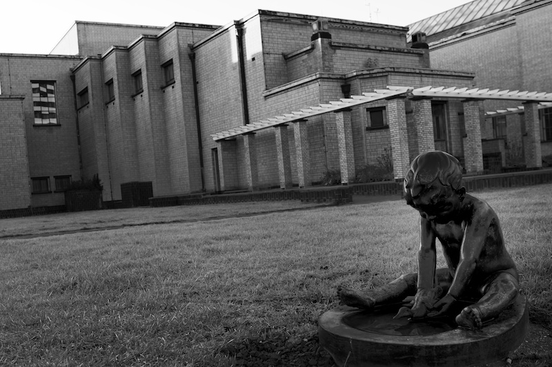 playing in the backyard