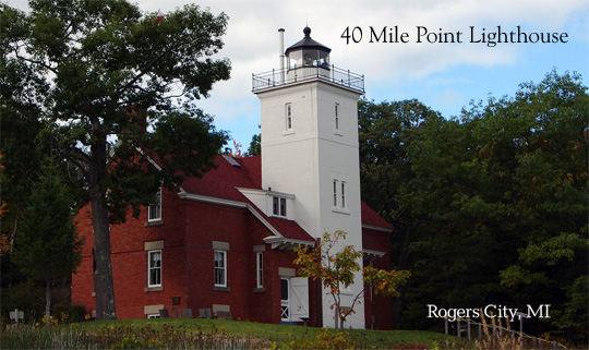 40 Mile Point Lighthouse fall