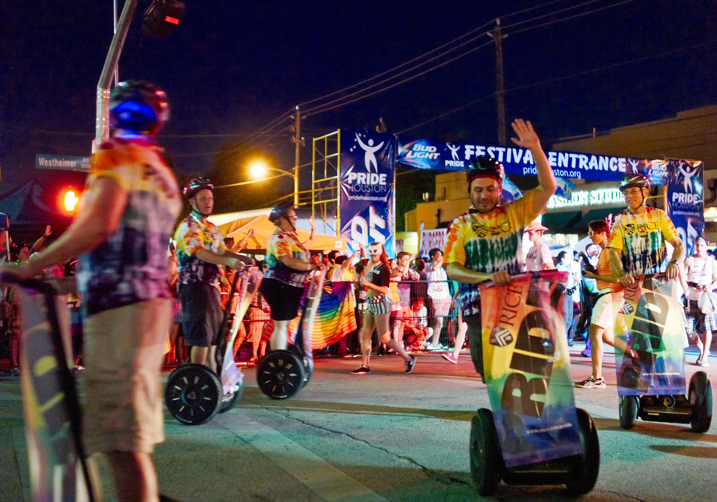 Rice Pride on Segways
