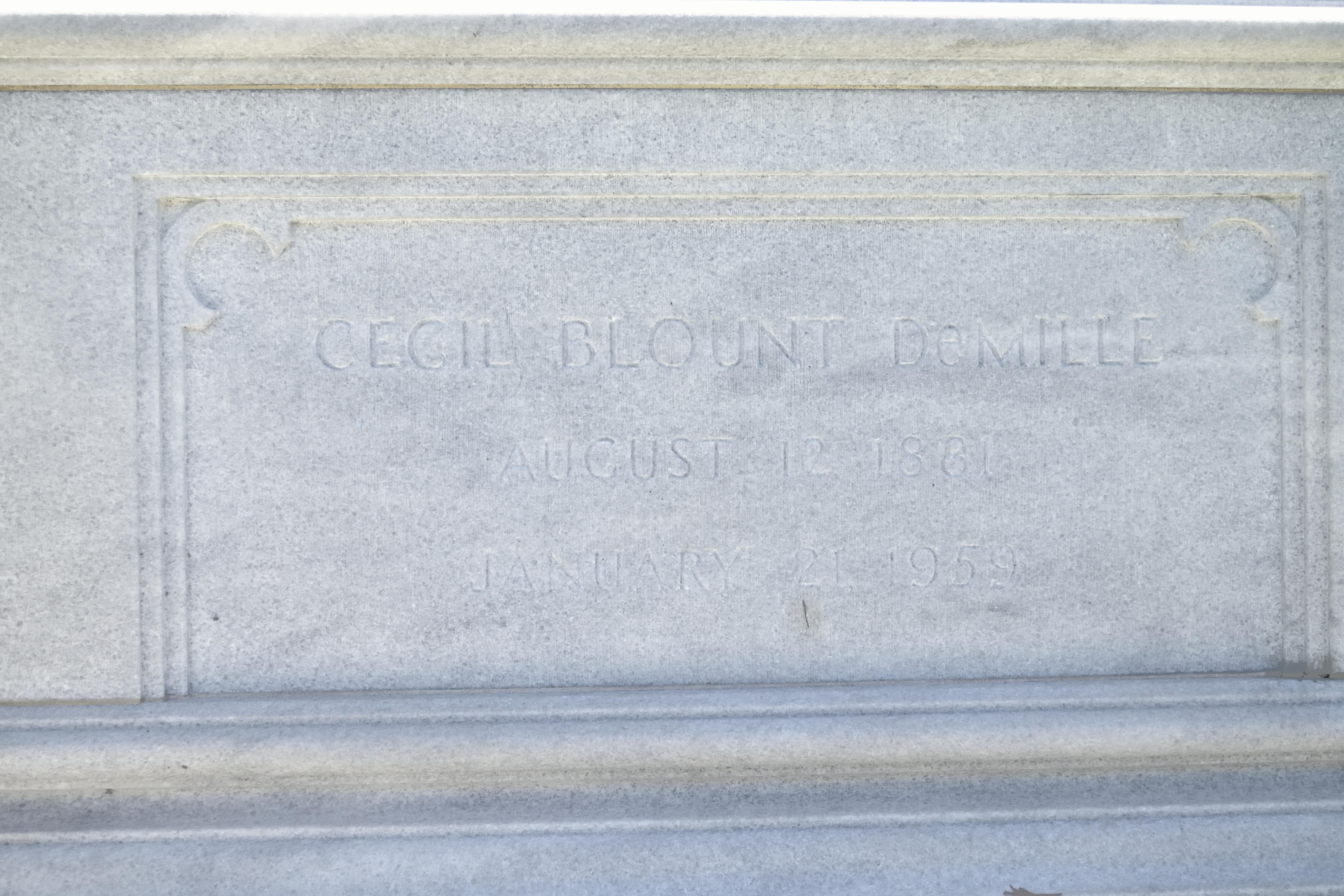 Hollywood Forever Cemetery - Cecil B DeMille