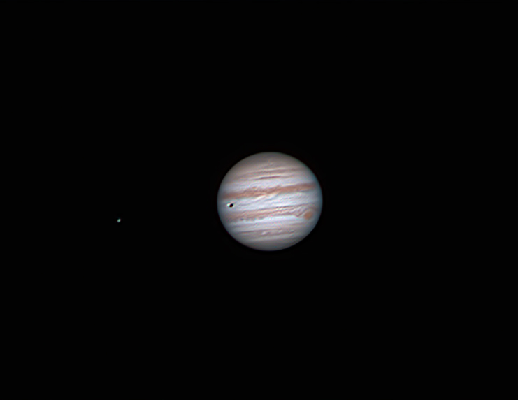 Jupiter with moon Io - 03Feb2015