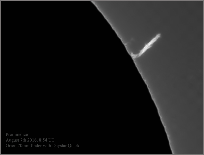 prominence 7 August 2016