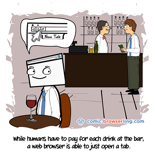 Bar - Jokes about programmers, web development, and web browsers