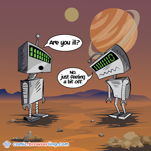 Robots - Jokes about programmers, web development, and web browsers