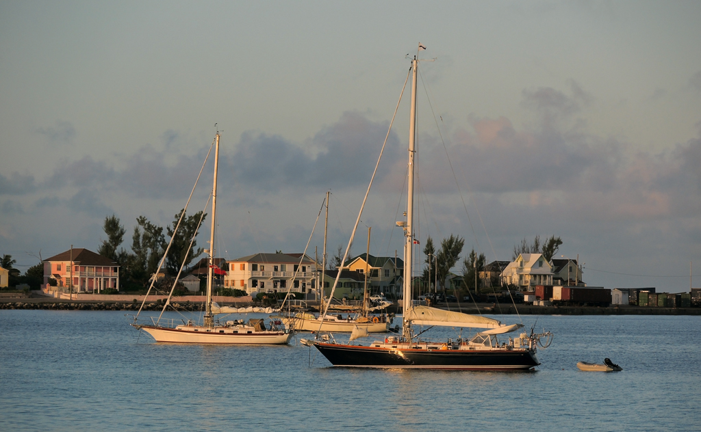 sunsetting over Governors Harbor