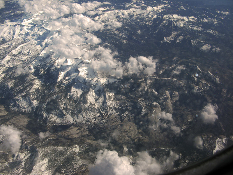 Somewhere over California. . .Clouds and Granite5991