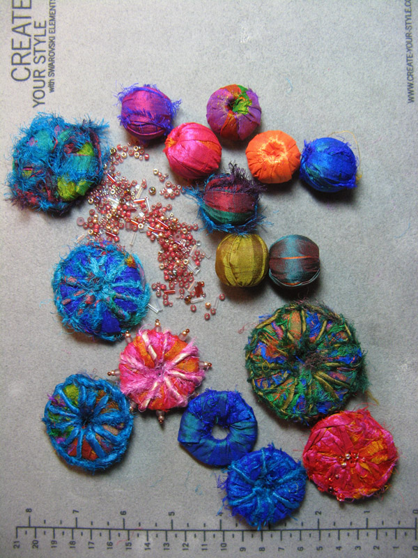 Silk Beads and Pins<br />6160