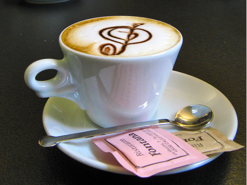 Cappuccino with style at the Fontana6549