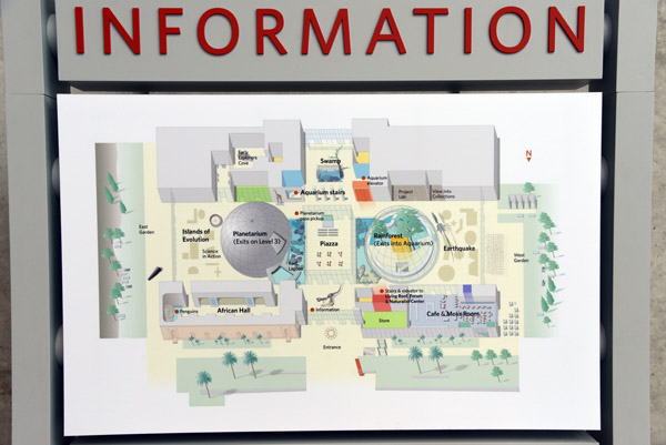 Map of the California Academy of Sciences