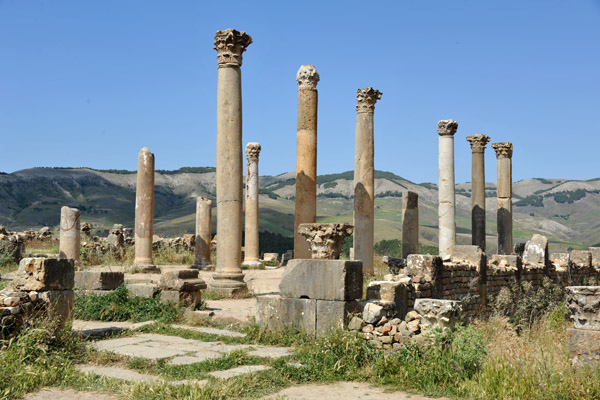 Basilica ruins in the Christian Quarter, Djmila