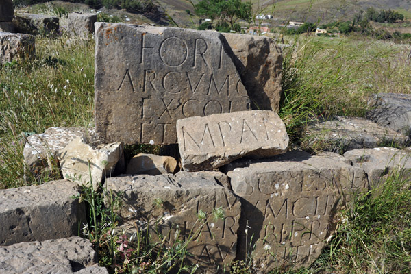 Broken pieces of a grand inscription, Djmila