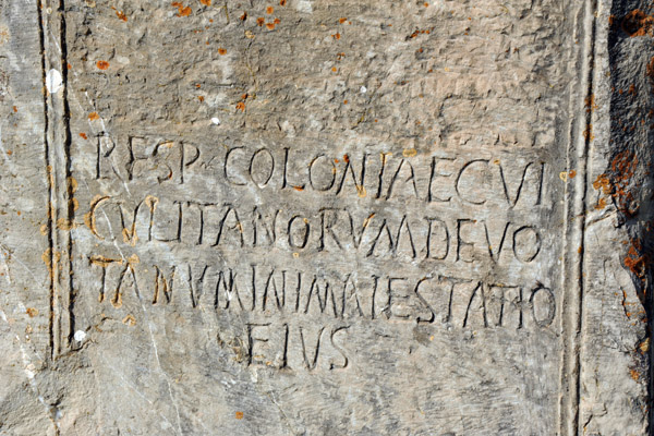 Latin inscription, Old Forum, Djmila