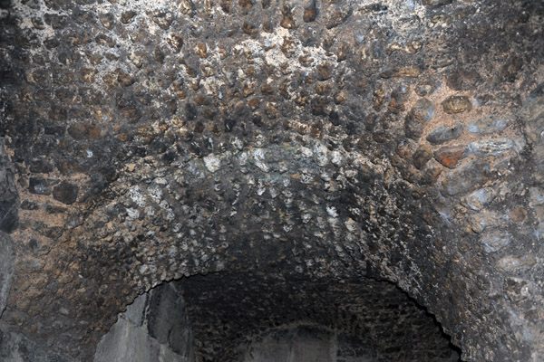 Underground chamber beneath the market with the roof intact