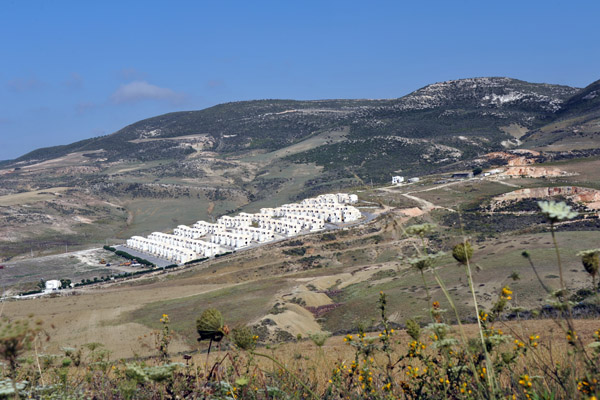 Driving past the Bouzedjar Tourist Camp to Cap Figalo