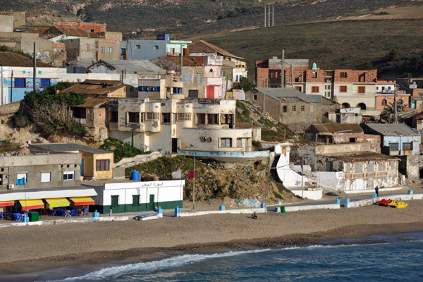 Bouzedjar Town Beach from the eastern rocks