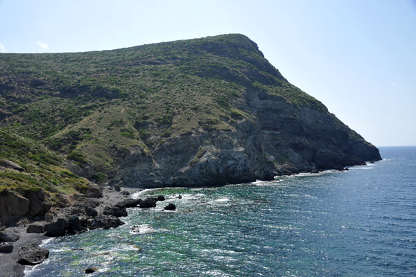 Looking west along the rugged coast at Madagh II
