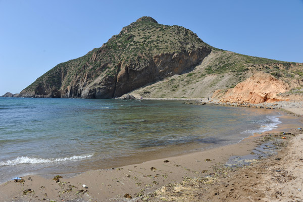 The central part of Madagh II's beach is sandy