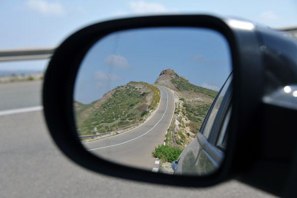 Rear view - Algerian coastal road