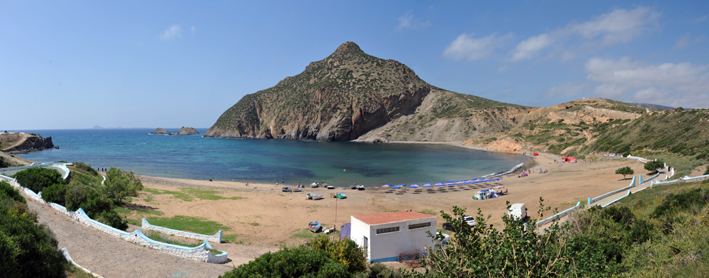 Panoramic view of the cove at Madagh Beach II