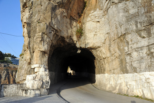 Road tunnel leading to the Sidi M'Cid Bridge
