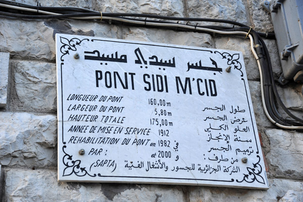 Details of the Pont Sidi M'Cid, Constantine